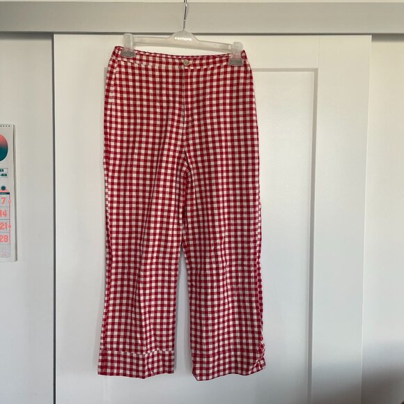 Red Gingham find me now pants - Picture 1 of 4